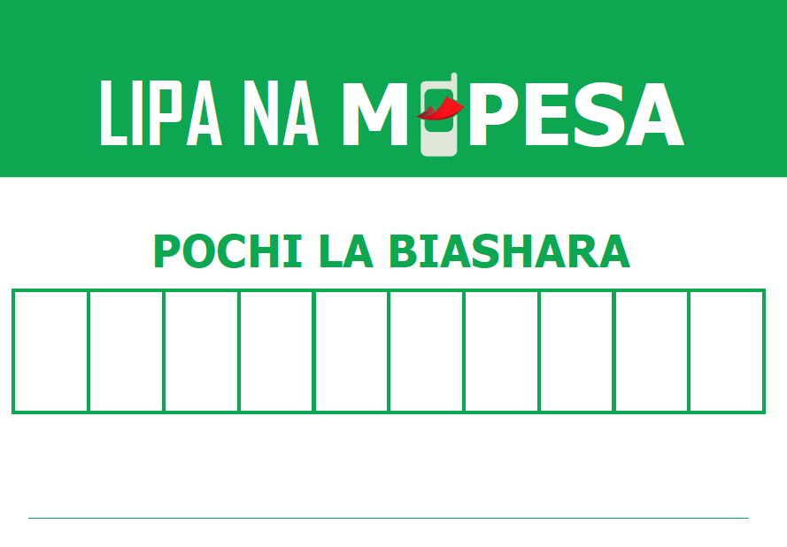 lipa na pochi la biashara template