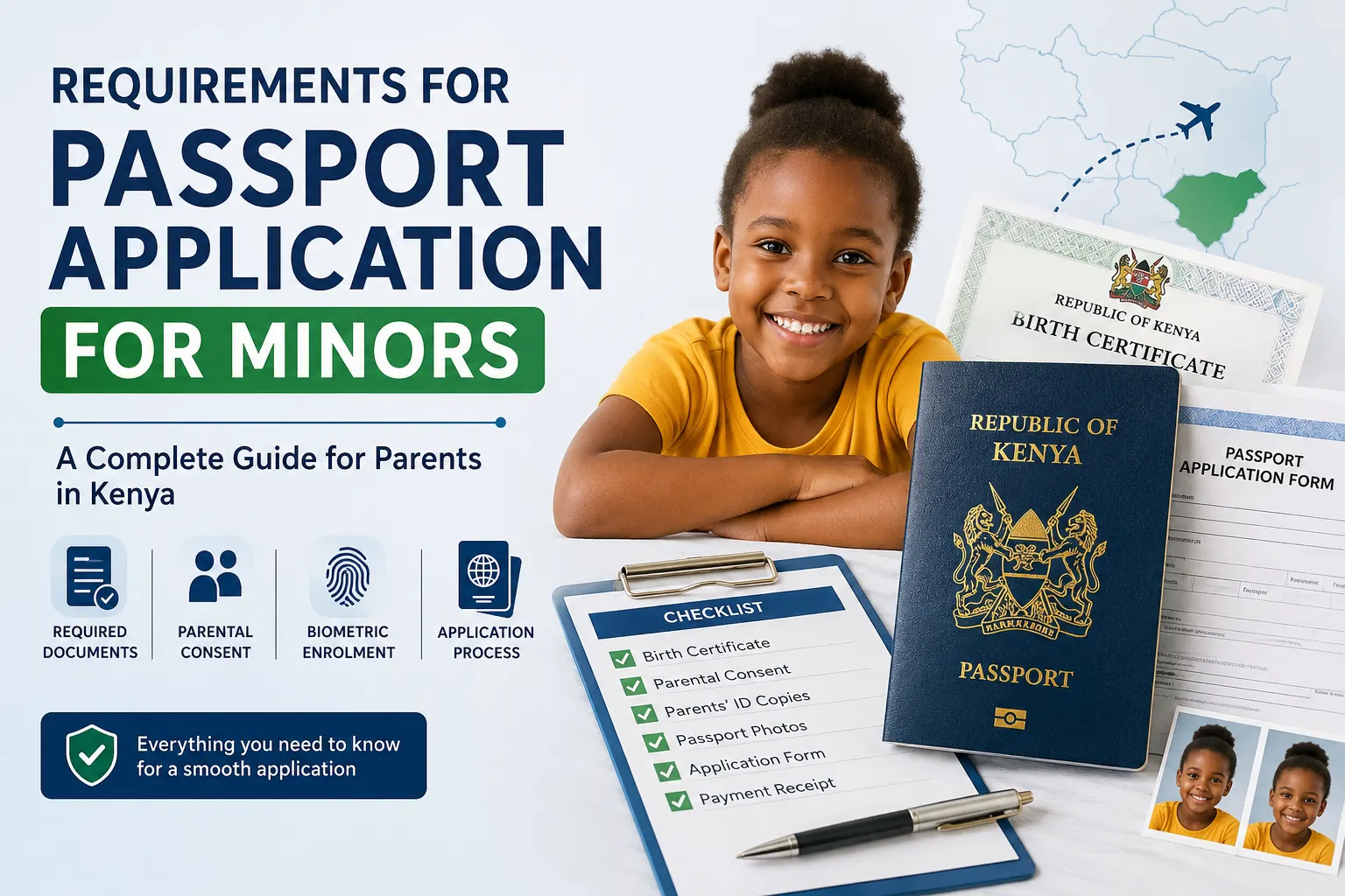 Requirements for passport application for minors in Kenya