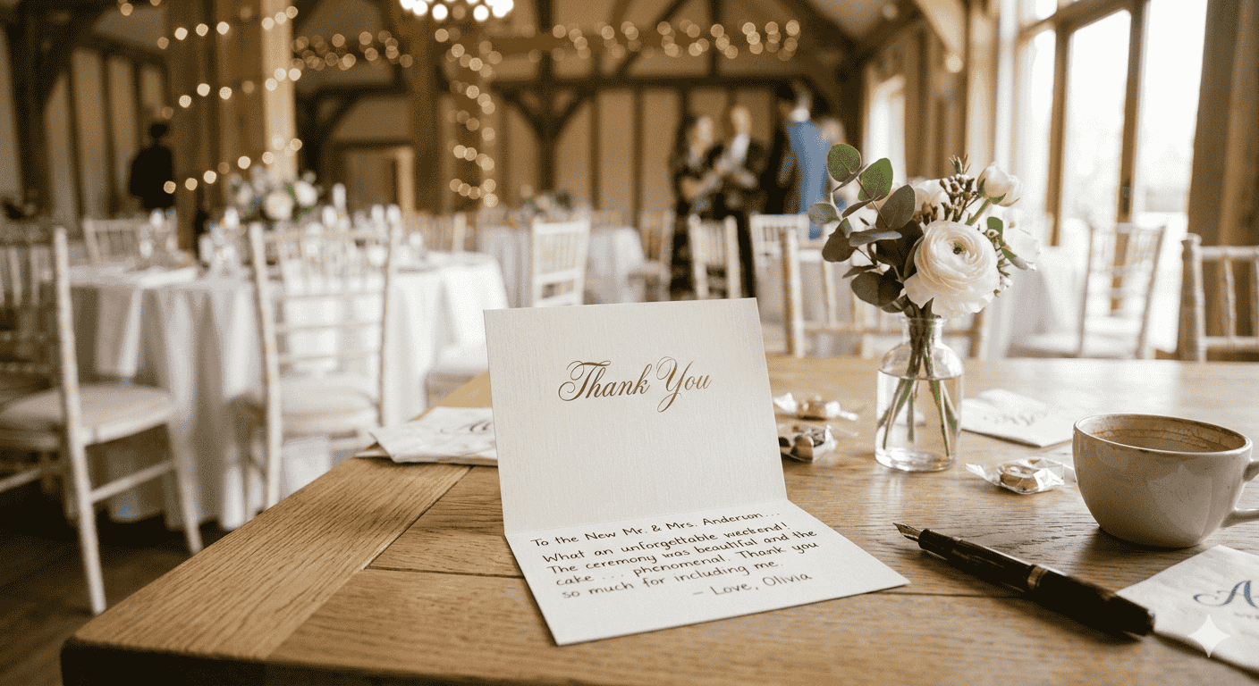 Thank You Message After Attending a Wedding as a Guest (Examples & Tips)