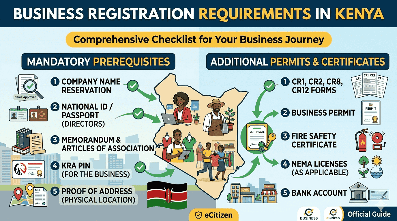 business registration requirements in Kenya