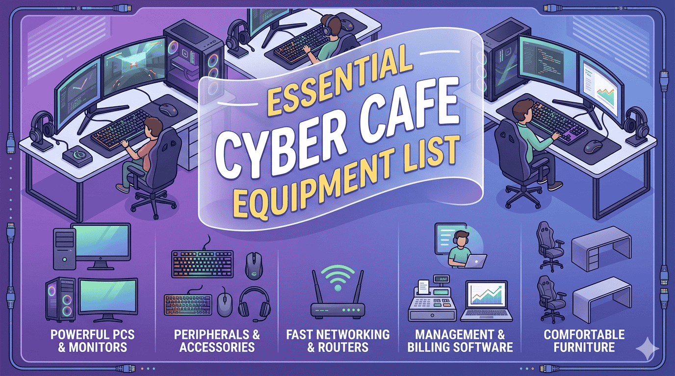 Cyber Cafe Equipment List