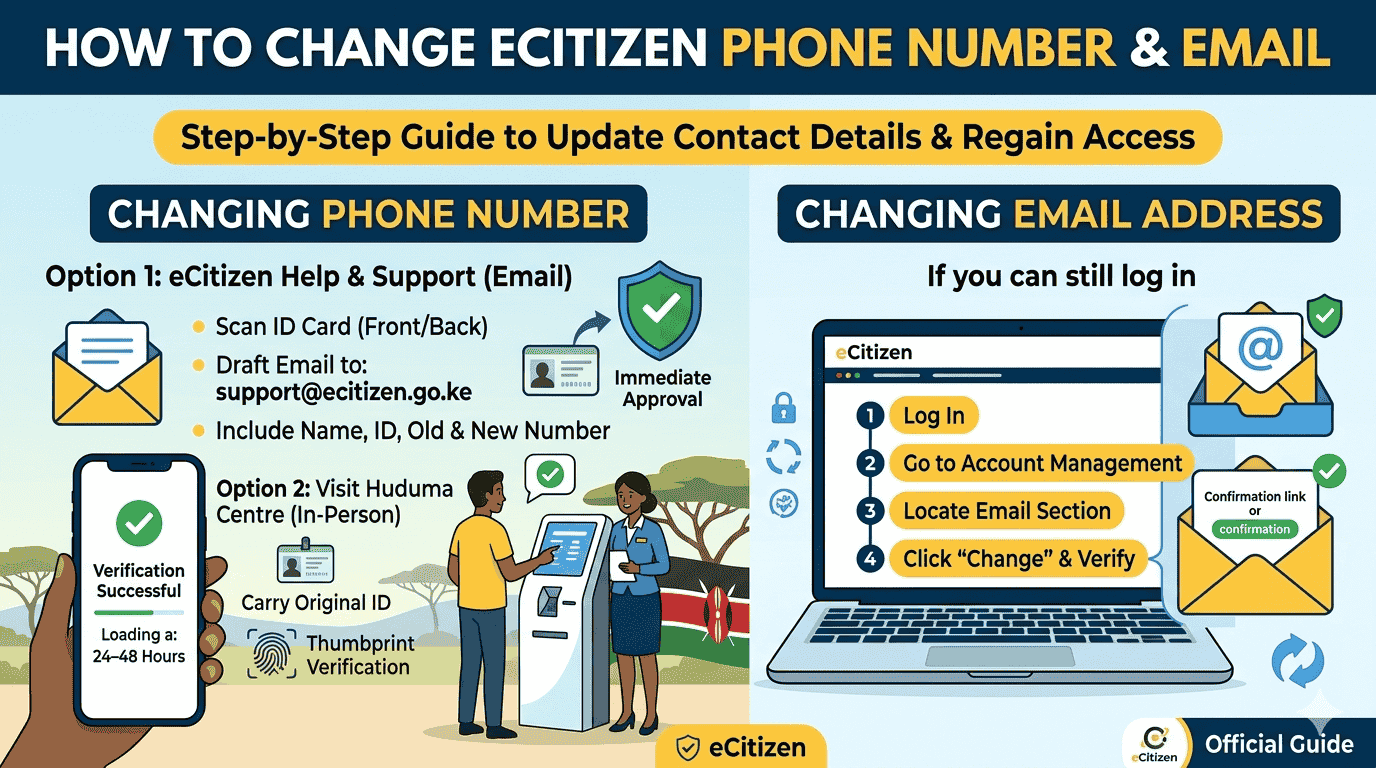 how to change ecitizen phone number