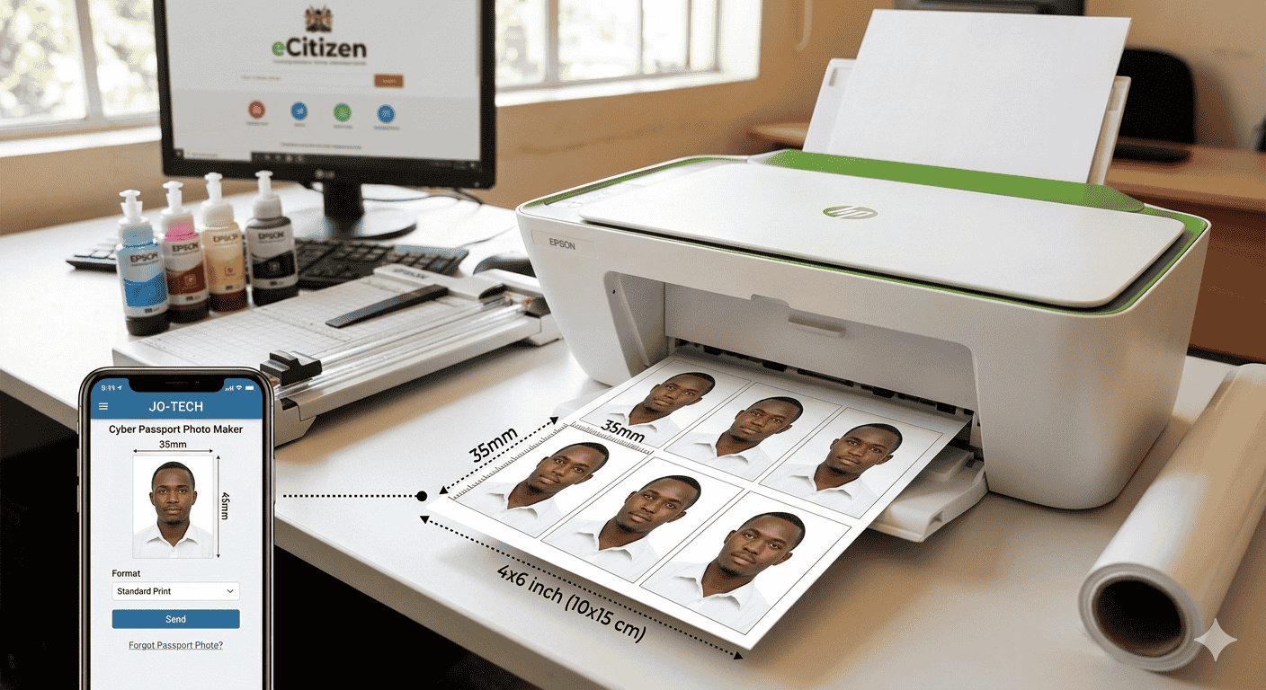 how to print passport size photo