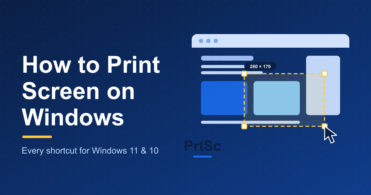 how to print screen on windows