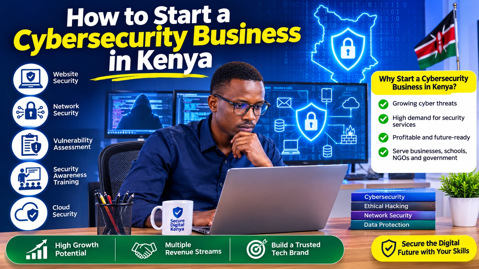 how to start a cybersecurity business in Kenya